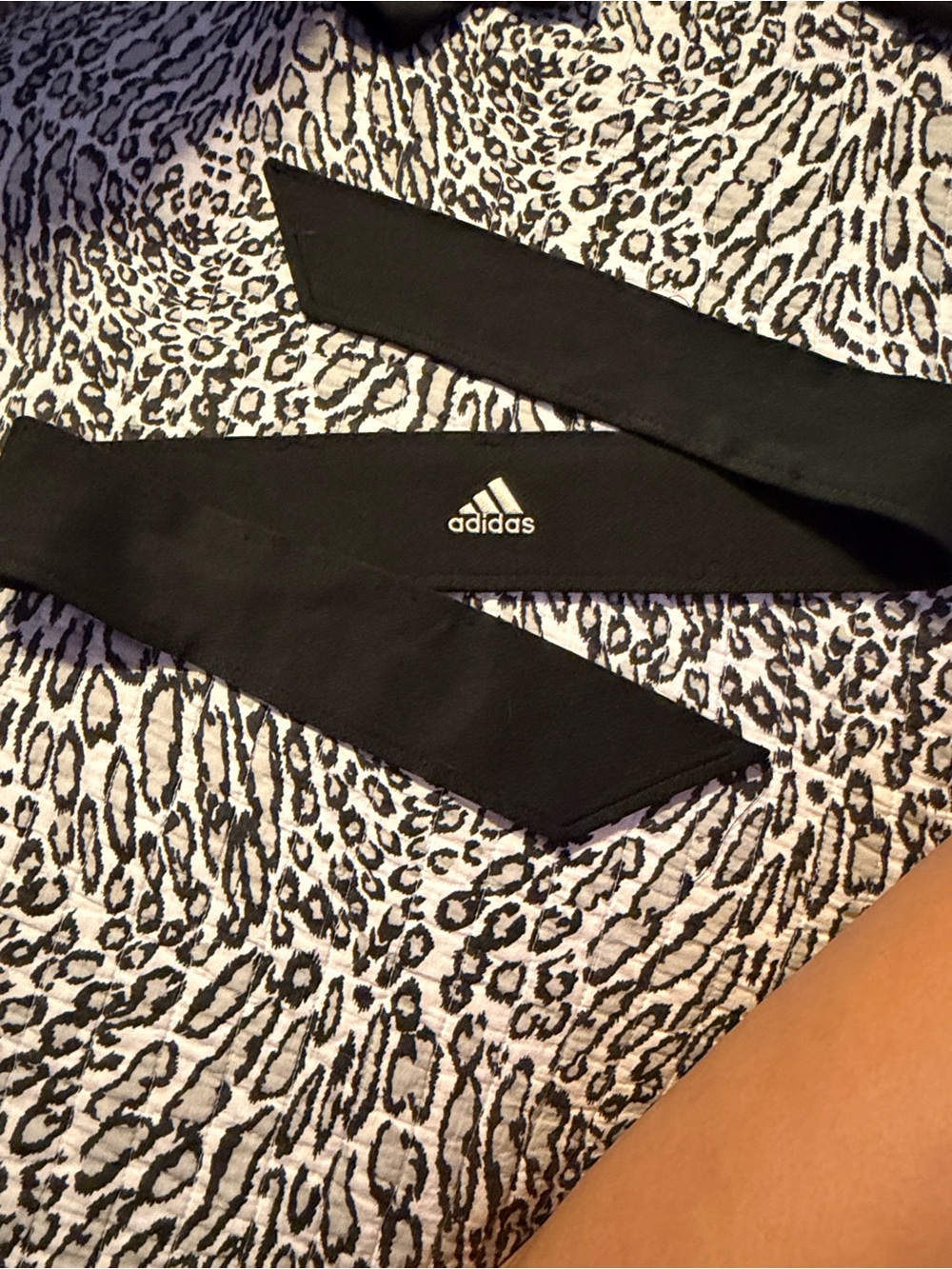 adidas Black Headband Wrap